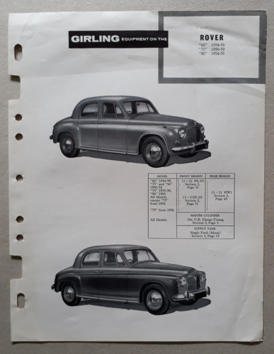 Rover 90 girling - rover, 60