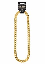 Adult Gold Plastic Heavy Chain