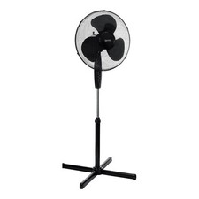16" Oscillating Pedestal Fan 40W 3-Speed Quiet Cooling Home Work Office Black