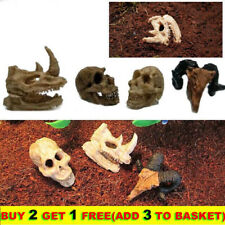Skull Lizard Reptile Snakes Terrarium Vivarium For Fish Tank Aquarium Decor
