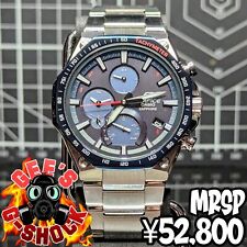 Casio Edifice EQB-1100 Silver Navy Blue Orange Slim Sapphire Bluetooth Solar '21