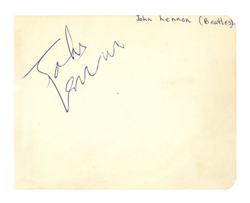 John lennon ipswich autograph - lennon,