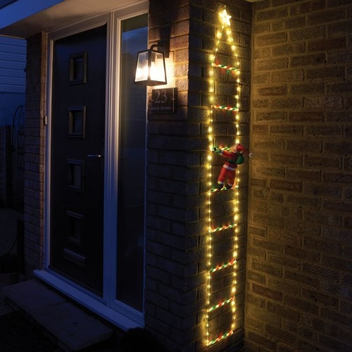 Santa ladder climbing - climbing,