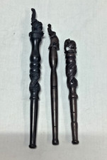 Set of 3 Hand-Carved African