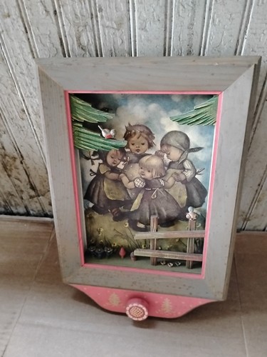 Hummel girls wooden music box - hummel,