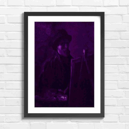 Vintage artist portrait with - artist,