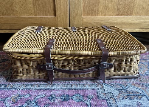 Vintage wicker leather small - vintage,