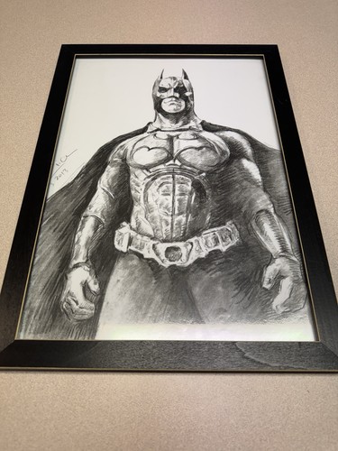 Batman original drawing framed - batman,