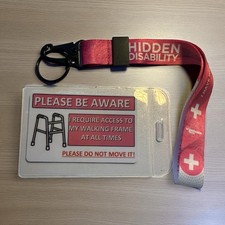 Walking Frame Card & Pink