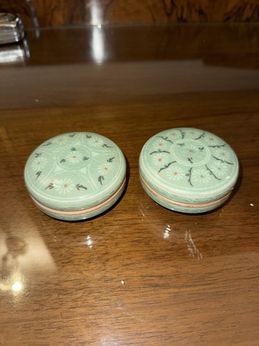 Korean celadon lidded - korean,