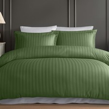 100% Egyptian Stripe Duvet Cover Set Hotel Quality Bedding Quilt Covers All Size