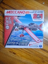 Meccano 17201 Engineering & Robotics Stunt Plane 78 Parts Tools 2 In 1 New