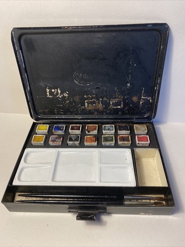 Antique landseer water colour - water,