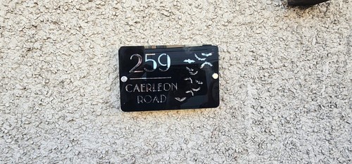 Bat house number sign street