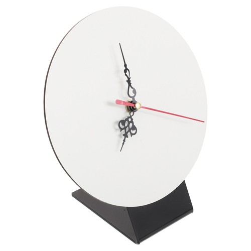 White wooden clock - clock, for