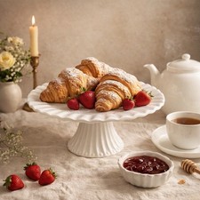 White Porcelain Cake Stand