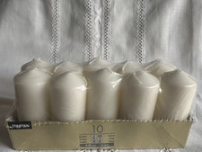 Pack of 10 Pillar Candles 90 x