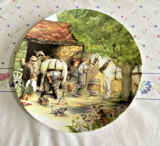 ROYAL DOULTON OLD COUNTRY CRAFTS PLATE; THE BLACKSMITH