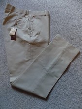 Relco Mens Beige (Khaki) Stay Pressed Trousers Sta Press Size 36 X 32