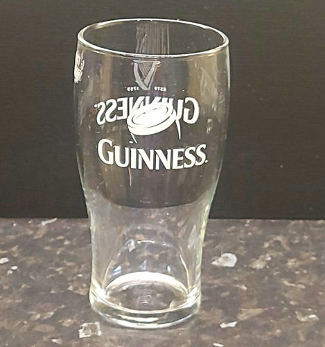 Guinness pint glass for stout - glass,