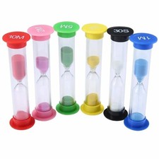 Sand Timer, 6 Colors Hourglass Sandglass Sand Clock Timers 30sec / 10mins
