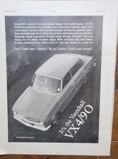 1 X ORIGINAL ADVERT - VAUXHALL VX 4/90 - SP - Motor Sport 1962 - See Description