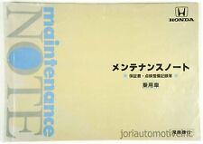 JDM HONDA MAINTENANCE NOTE