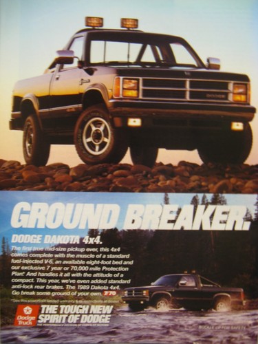 1989 dodge dakota 4 - 4, x