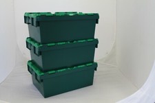 10 x New Green Removal Storage Crates Box Container 40L