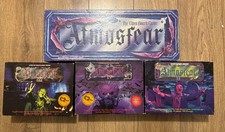 ATMOSFEAR 1 2 3 & 4 VHS Video Board Games Complete with expansions Halloween