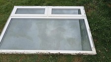 Double Glazed Window Frame Glass Opening Windows Handles 50" X 71.5" No Keys
