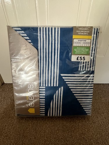 Dunelm blue white striped - dunelm,
