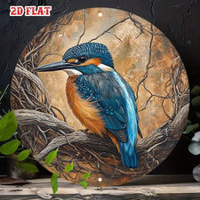 Kingfisher Bird Garden Plaque Wall Art Ornament Christmas Gift For Dad Grandad