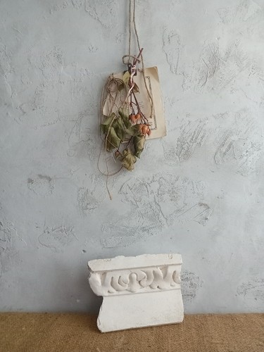 Vintage plaster cast fragment - plaster,