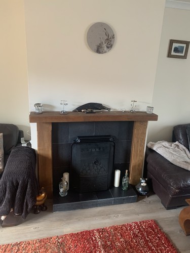 Oak beam fire surround - beam,