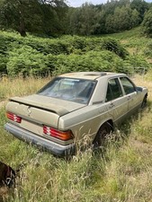 Breaking 1989 Mercedes 190e 2.0 manual black interior cosworth spoiler