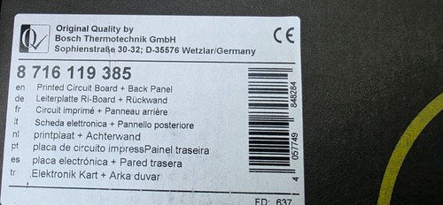 Worcester greenstar pcb - worcester,