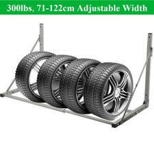 Wall Mounted Tires Rack Foldable Garage Spare Tyre Wheel Storage Holder 300lbs