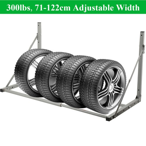 Wall mounted tires rack - wall,