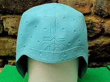 USSR Russian Vintage Rubber Swimming Hat Moscow80 Olympics Official Logo Size 58