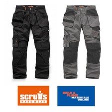 Scruffs Work Trousers Hard-Wearing Stretch Fabric | Trade Holster 28"-40"