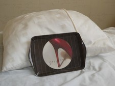 Tray. Small. Black background