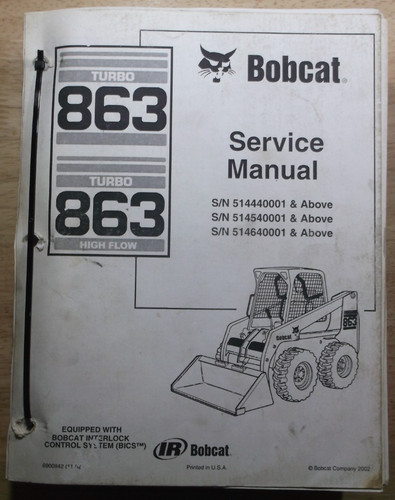 Bobcat 863 skid steer loader - steer,