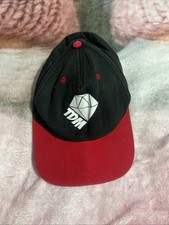Kids Red And Black DanTDM Flat Peak Cap