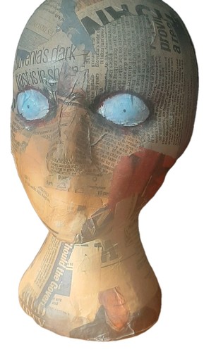 Vintage handmade paper mache - vintage,
