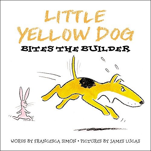 Little yellow dog bites the - yellow,