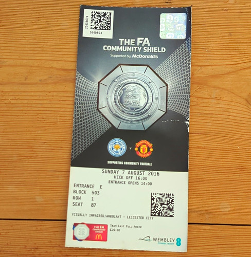 Community shield ticket - community,