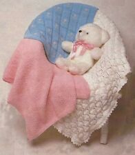 Baby Shawl, Pram and Cot Covers/Blanket Knitting Pattern DK  838