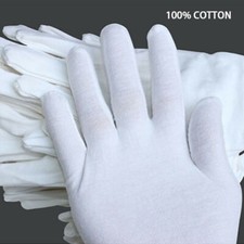 24 Pcs White Gloves, 12 Pairs