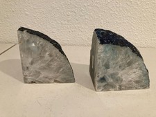 Brazilian Agate Geode Bookends